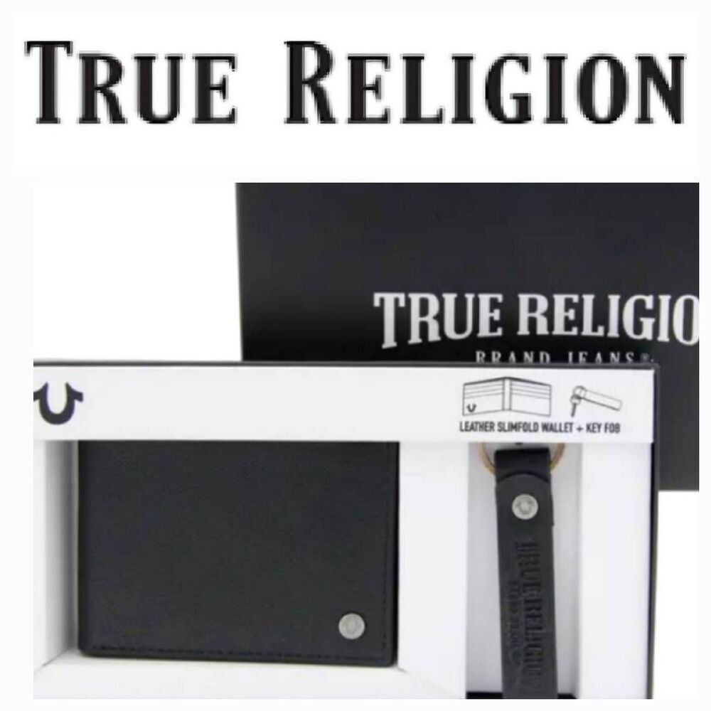 True Religion Colby Wallet/Key Fob Giftset